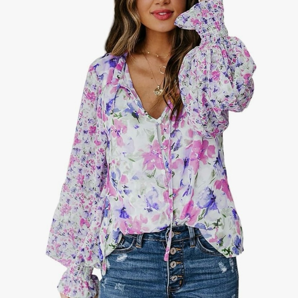 Woman’s Boho floral top